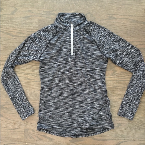 Roxy Dry Flight Grey quarter-zip long sleeve athletic top women’s size medium - Picture 4 of 7